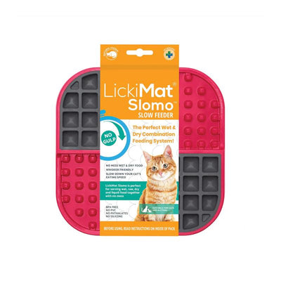 Lickimat Cat Feeder Slomo Red