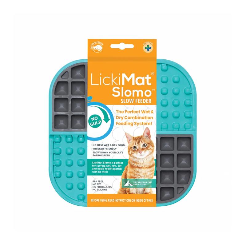 Lickimat Cat Feeder Slomo Turquoise