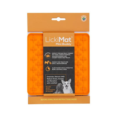 Lickimat Dog Feeder Mini Buddy Orange