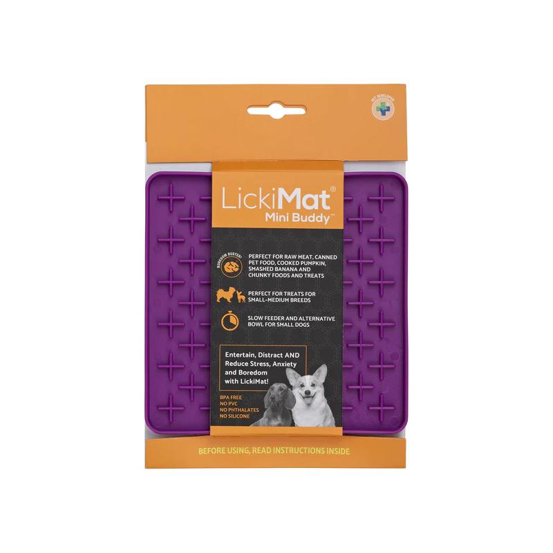 Lickimat Dog Feeder Mini Buddy Purple