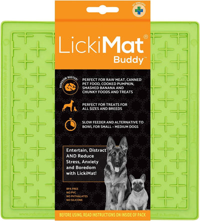 Lickimat Dog Feeder Classic Buddy Green
