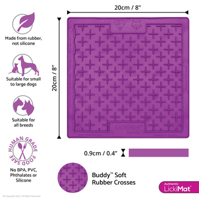 Lickimat Dog Feeder Classic Buddy Purple