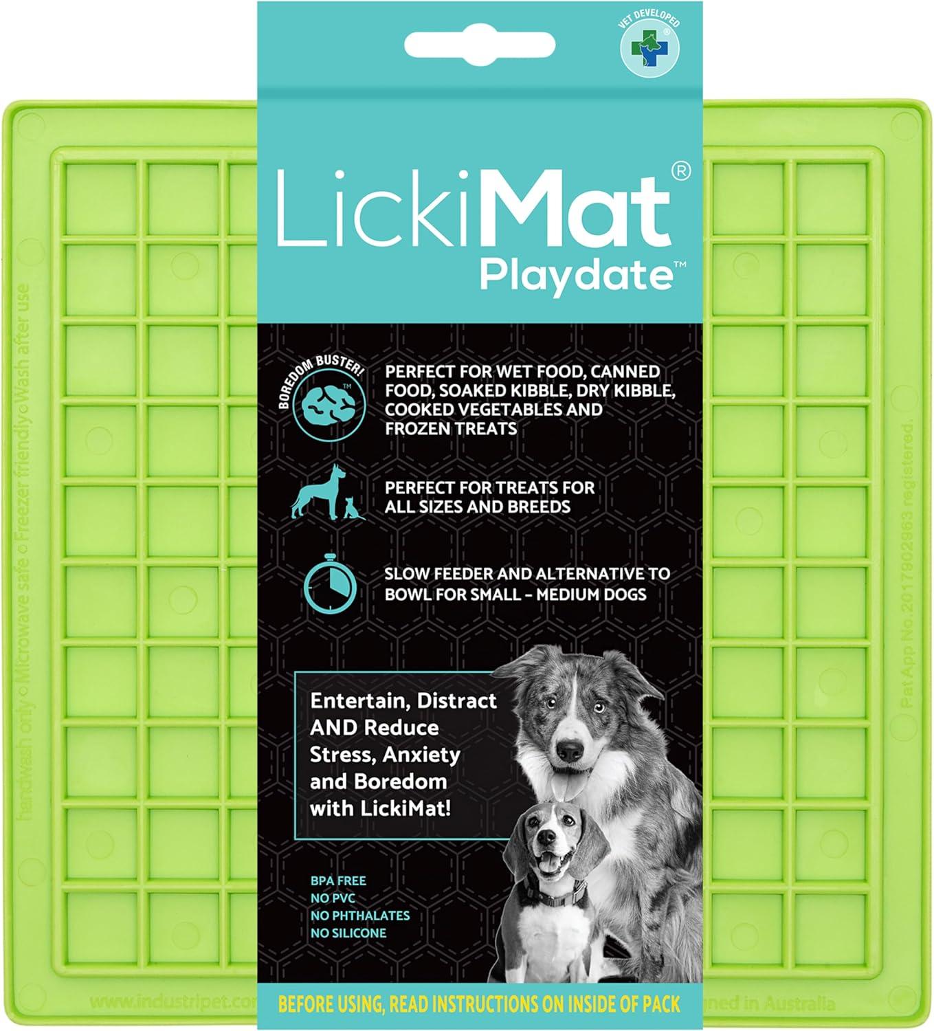 Lickimat Dog Feeder Classic Playdate Green