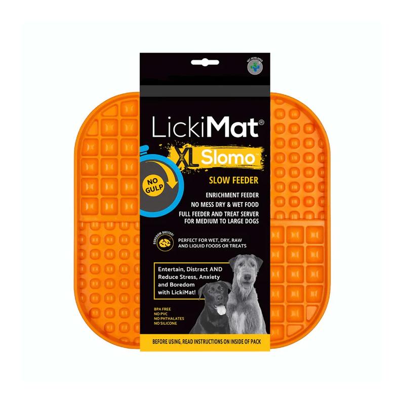 Lickimat Dog Feeder Classic Soother Orange X-large