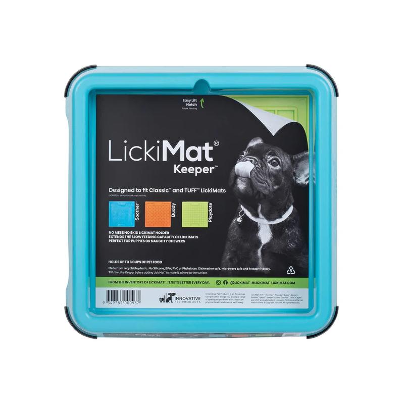 Lickimat Dog Feeder Keeper Turquoise