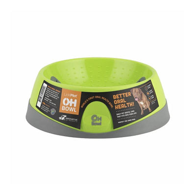 Lickimat Dog Feeder Oh Bowl Large Green