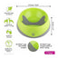 Lickimat Dog Feeder Oh Bowl Large Green