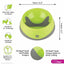 Lickimat Dog Feeder Oh Bowl Small Green