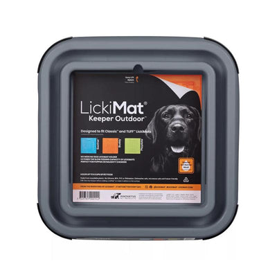 Lickimat Dog Feeder Outdoor Keeper Gray
