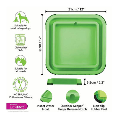 Lickimat Dog Feeder Outdoor Keeper Pink