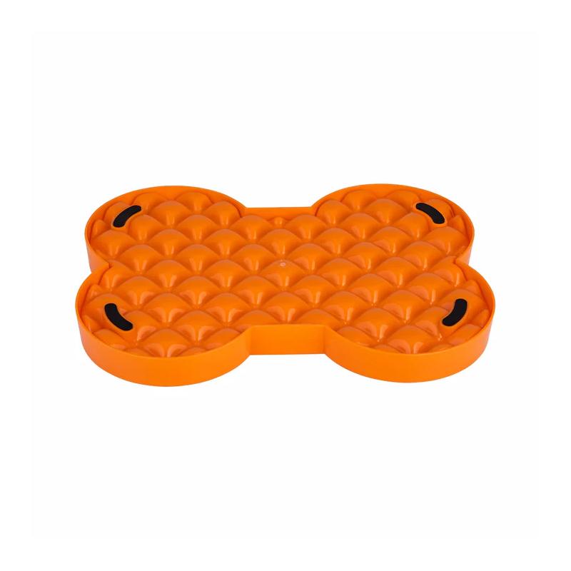 Lickimat Dog Feeder SloDog Feeder Orange