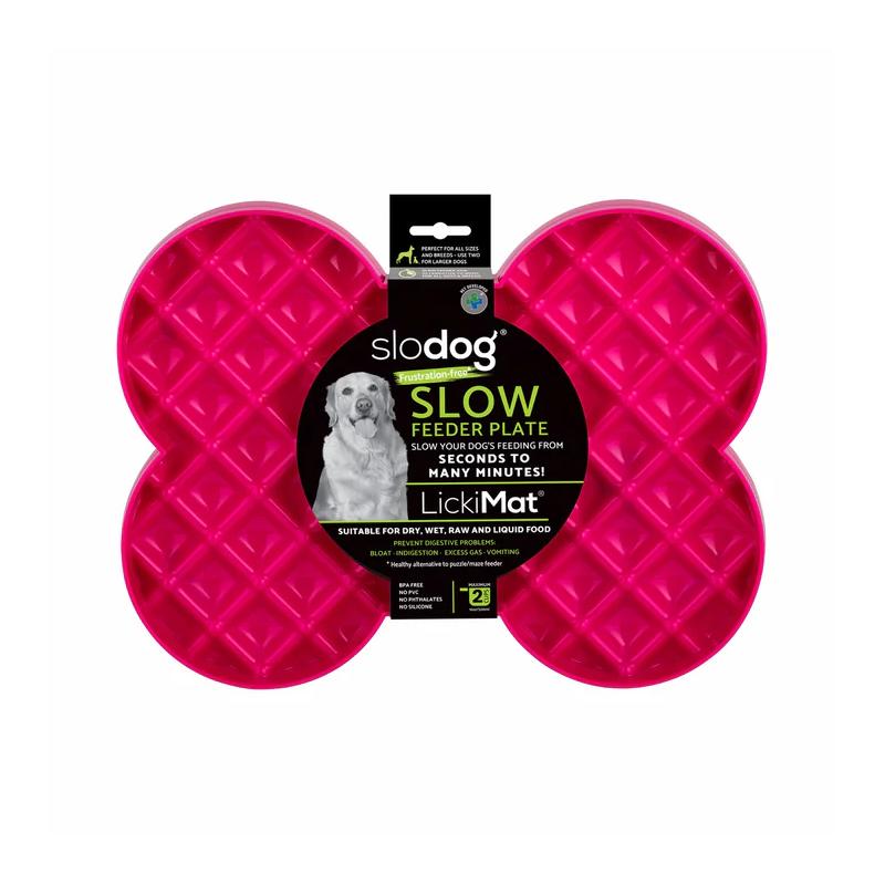 Lickimat Dog Feeder SloDog Feeder Pink
