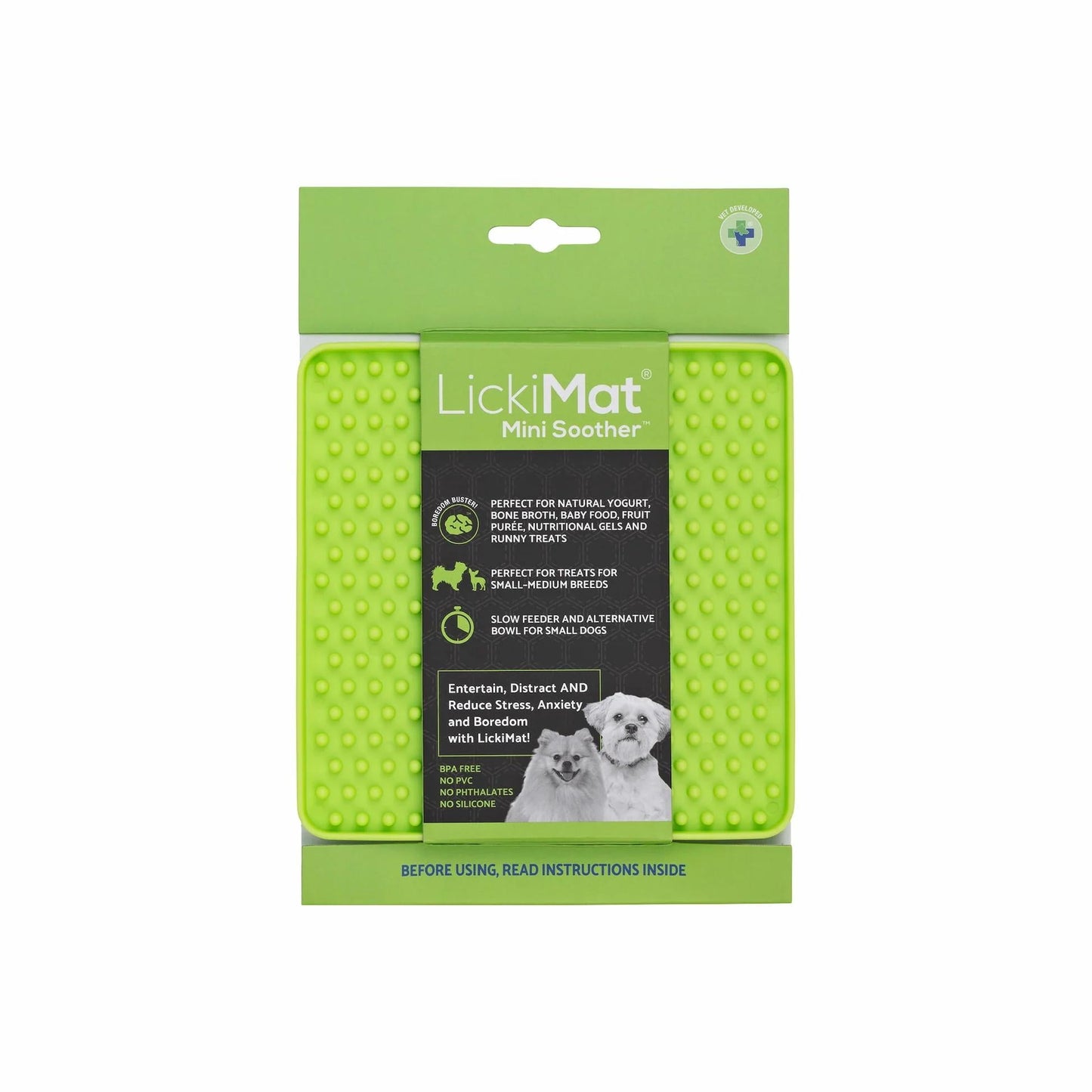 Lickimat Dog Feeder Mini Soother Green