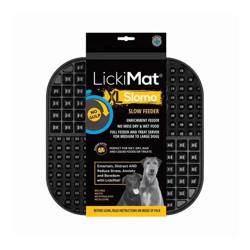 Lickimat Dog Feeder Slomo Black X-large