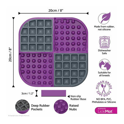 Lickimat Dog Feeder Slomo Purple