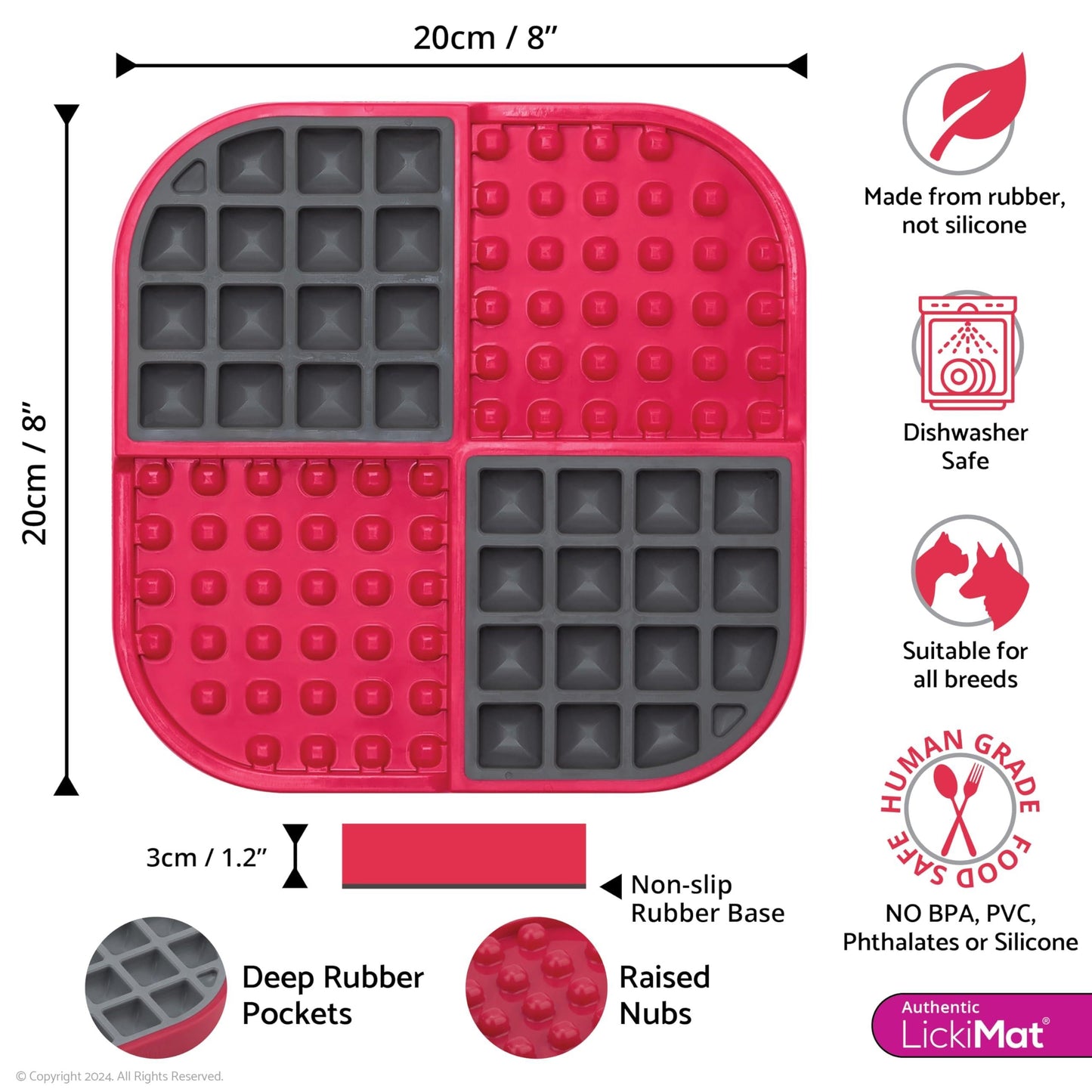 Lickimat Dog Slomo Red