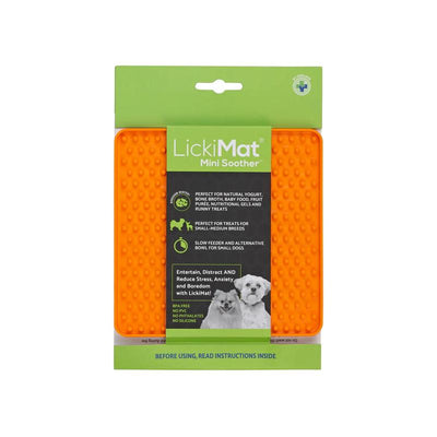 Lickimat Dog Feeder Mini Soother Orange