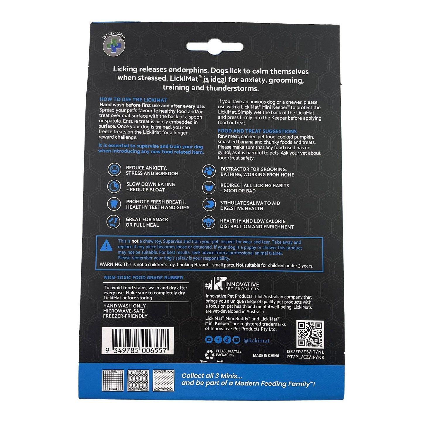 Lickimat Dog Feeder Mini Soother Turquoise