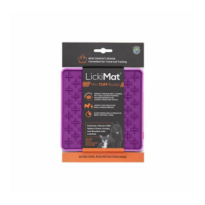 Lickimat Dog Feeder Mini Tuff Buddy Purple
