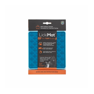 Lickimat Dog Feeder Mini Tuff Buddy Turquoise