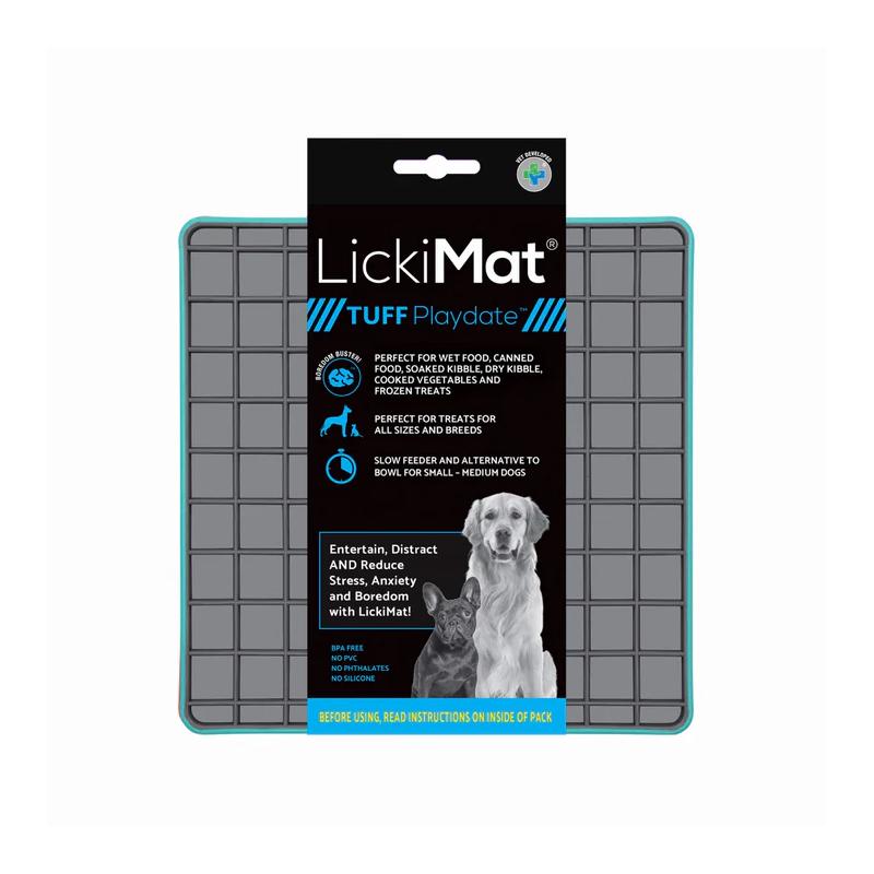 Lickimat Dog Feeder Tuff Playdate Green