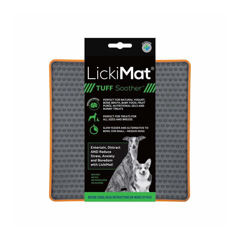 Lickimat Dog Feeder Tuff Soother Orange