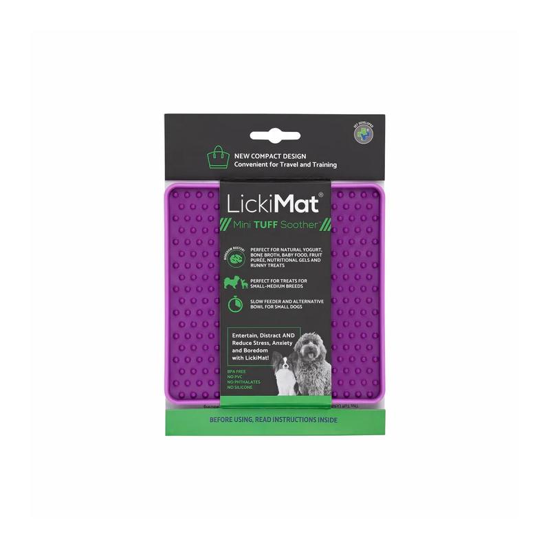 Lickimat Dog Feeder Mini Tuff Soother Purple