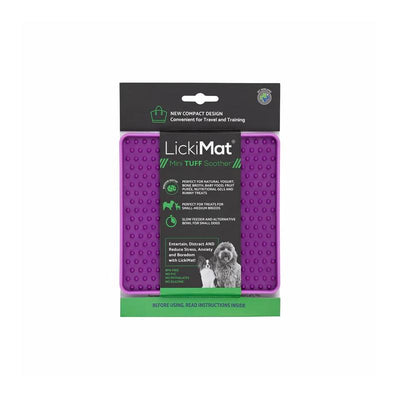 Lickimat Dog Feeder Mini Tuff Soother Purple