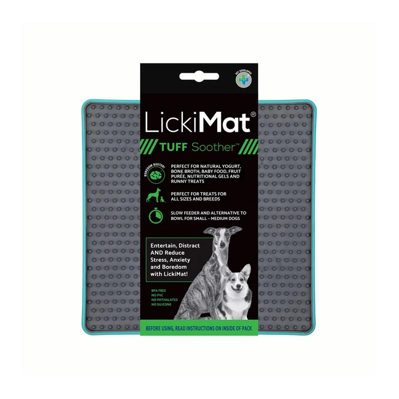 Lickimat Dog Feeder Tuff Soother Turquoise
