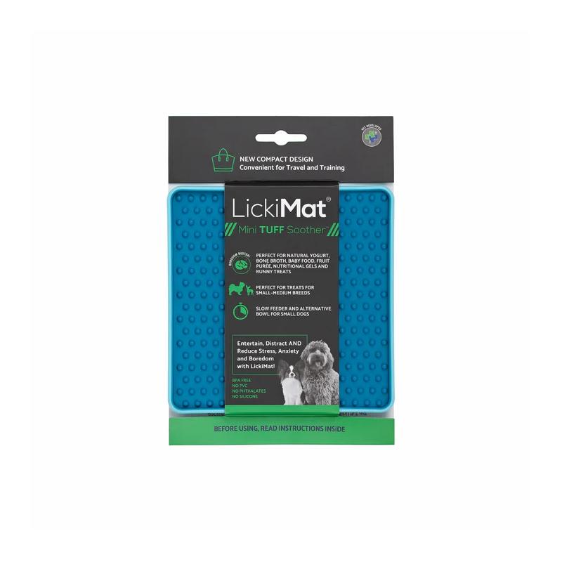 Lickimat Dog Feeder Mini Tuff Soother Turquoise