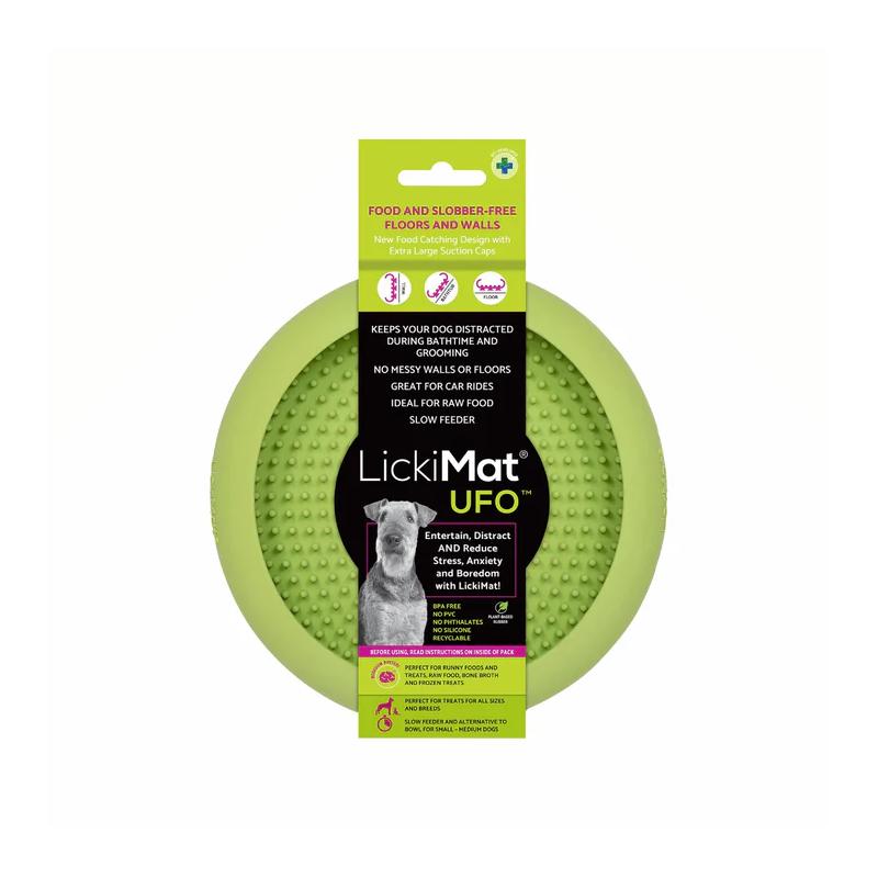 Lickimat Dog Feeder Ufo Green