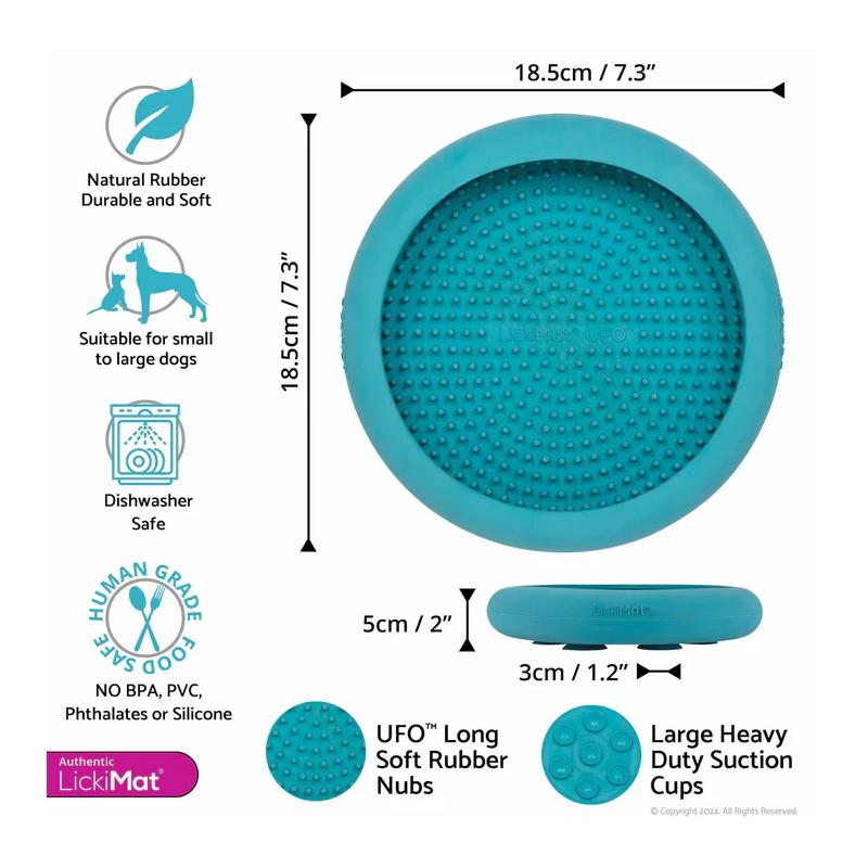 Lickimat Dog Feeder Ufo Orange