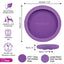 Lickimat Ufo Pet Dog/Puppy Food Bowl Purple W/Suction Cups