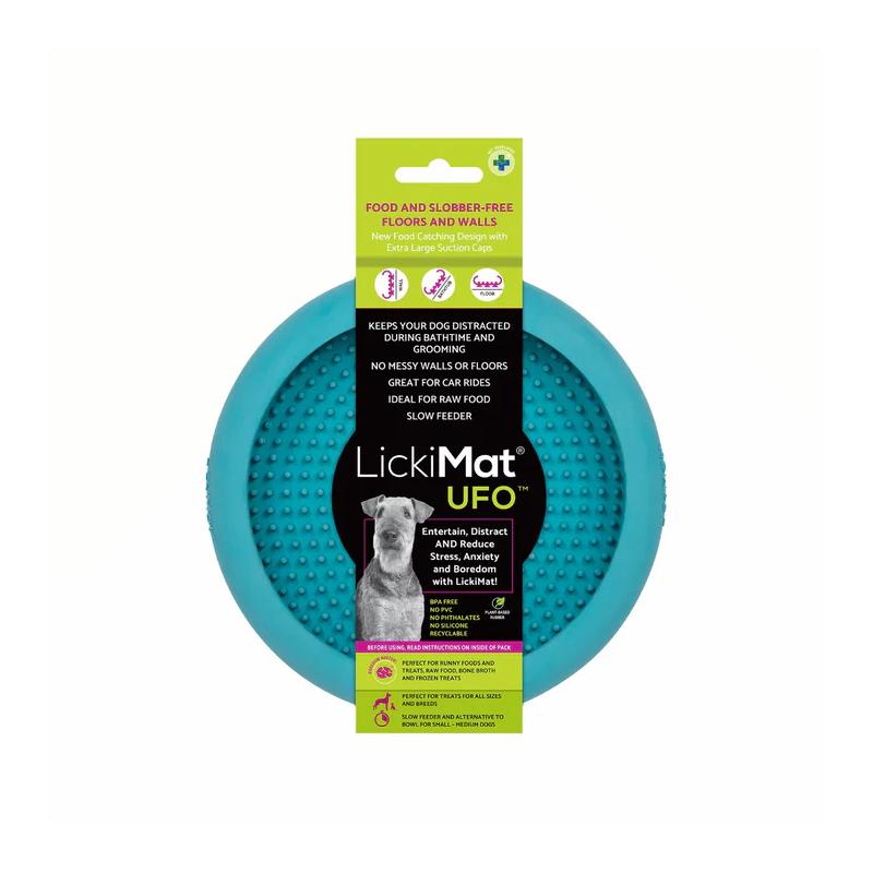 Lickimat Dog Feeder Ufo Turquoise
