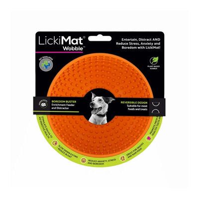 Lickimat Dog Feeder Wobble Orange