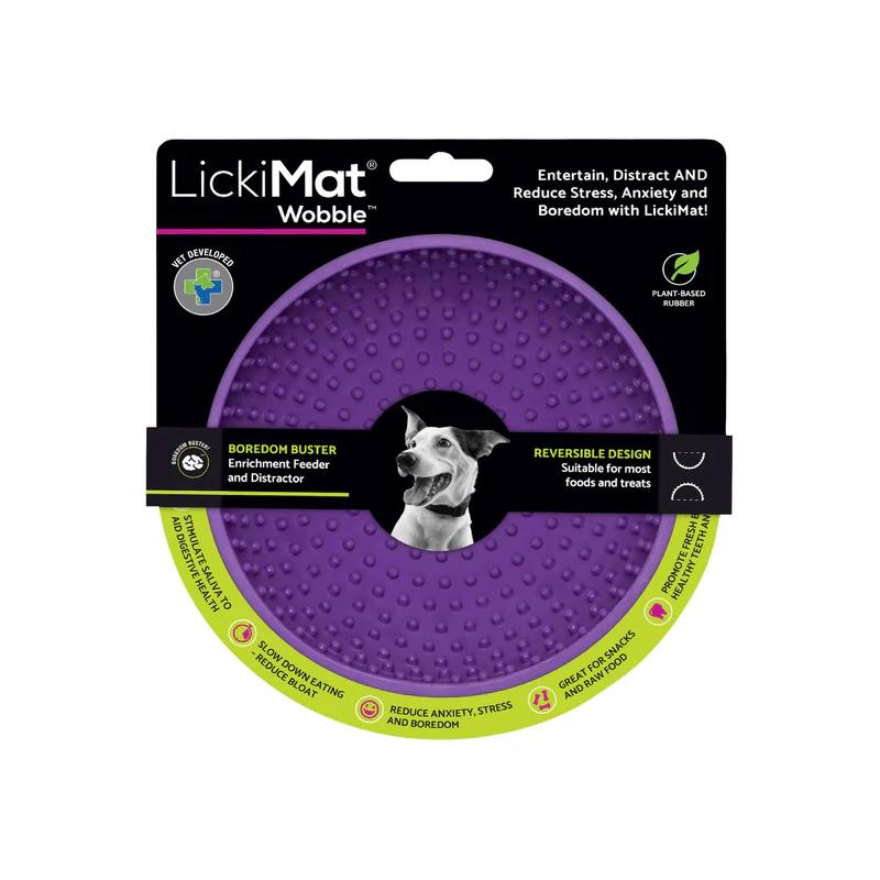 Lickimat Dog Feeder Wobble Purple