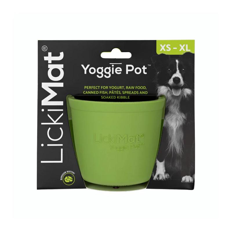 Lickimat Yoggie Pot Green