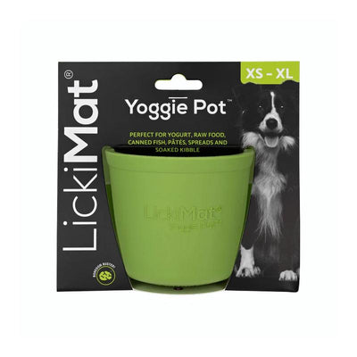 Lickimat Yoggie Pot Green