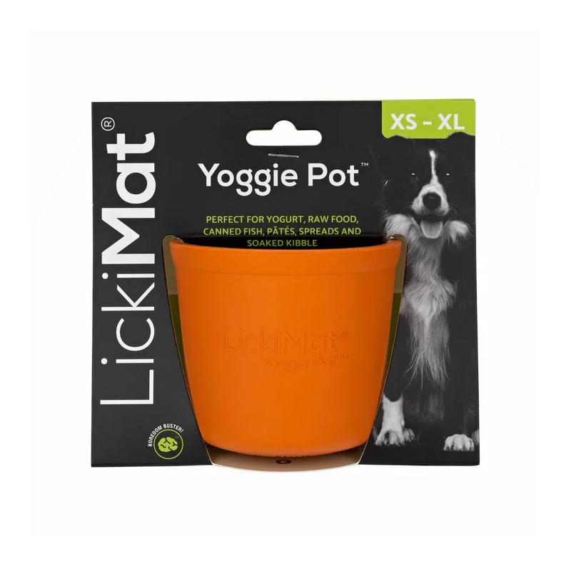 Lickimat Yoggie Pot Orange