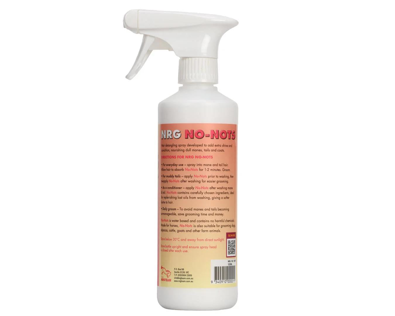 Nrg Doggie No Nots Detangler & Conditioning Spray For Dogs 250ml