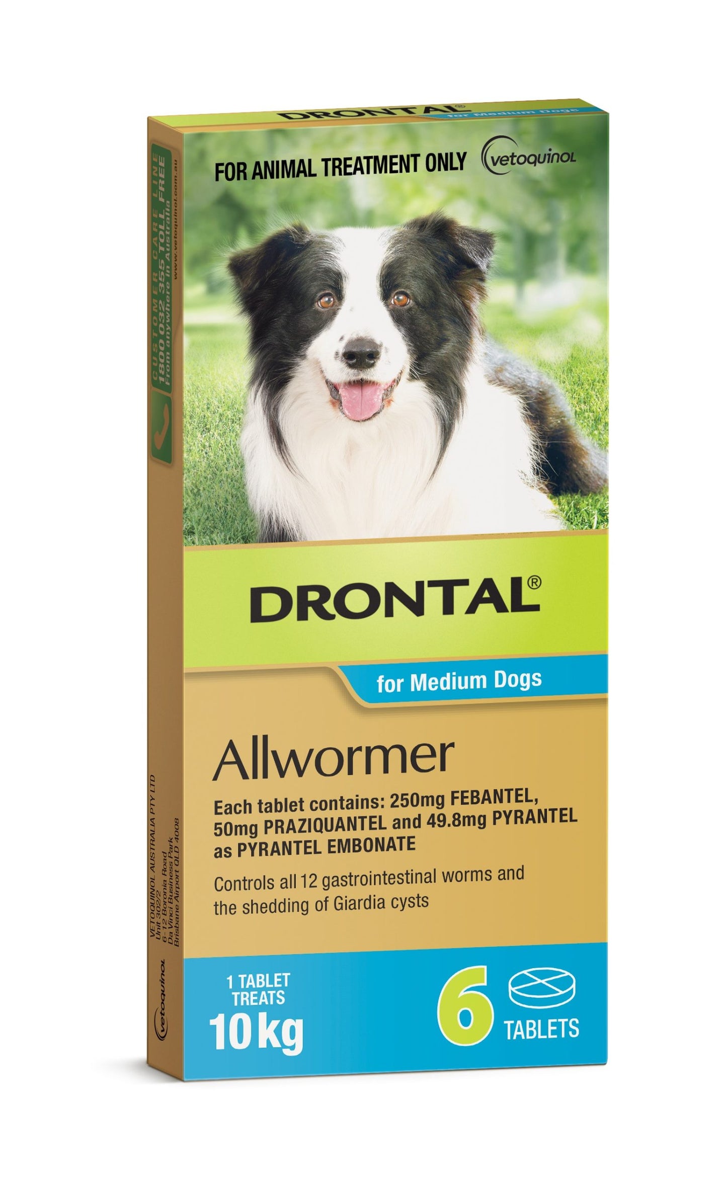 Drontal Allwormer Tablets For Dogs 6 Pack