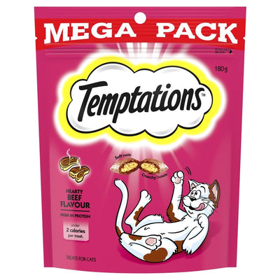 Temptations Hearty Beef Cat Treats 180g