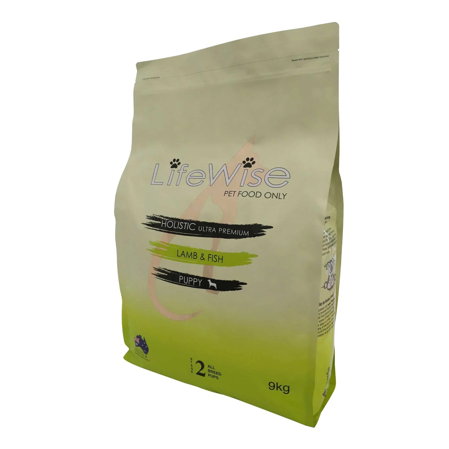 LifeWise Puppy Stage 2 Lamb With Fish Dry Dog Food 9kg