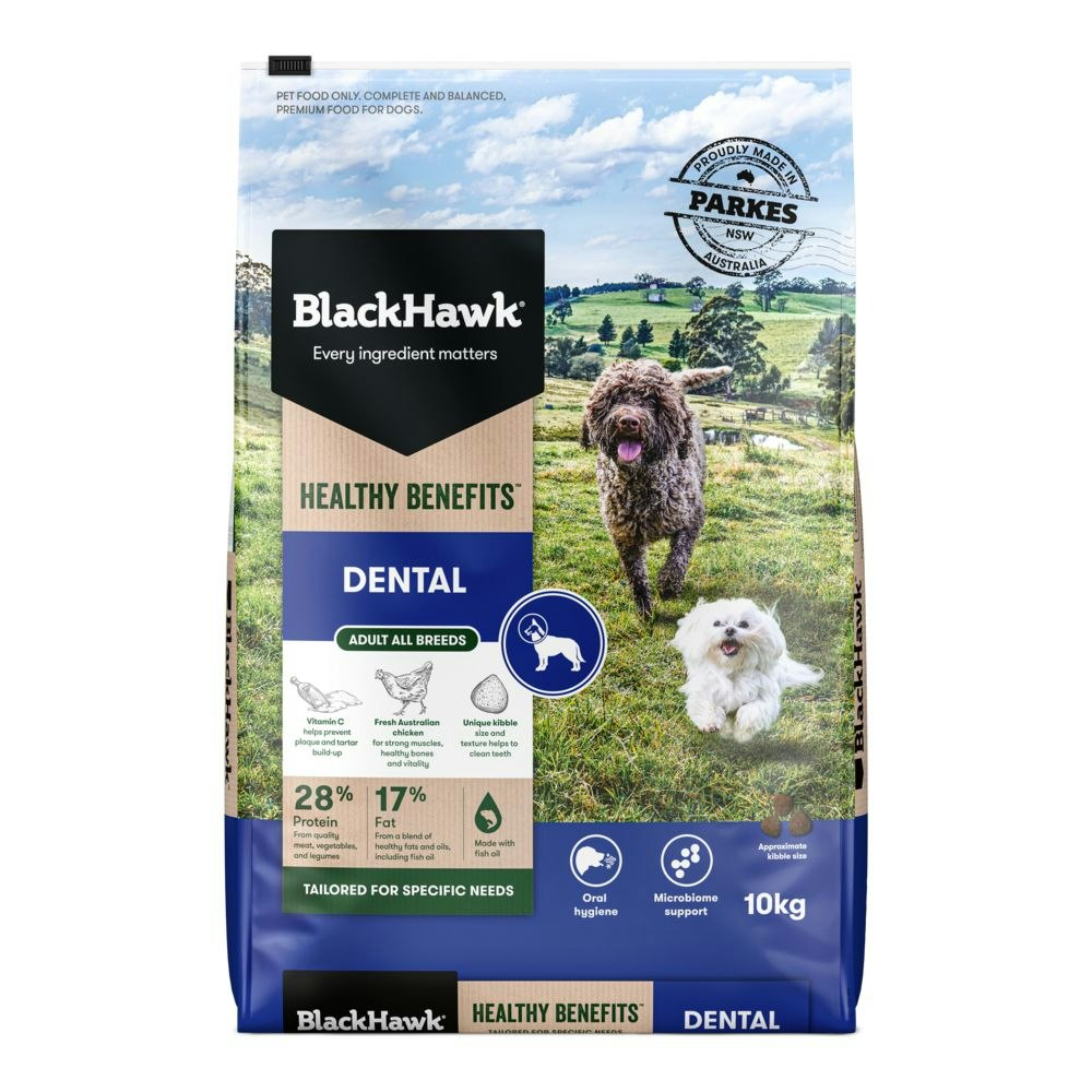 Black Hawk Healthy Benefits Dental Adult Dog Food 10kg