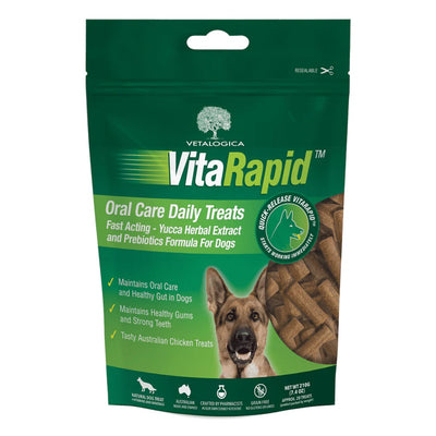 Vetalogica VitaRapid Oral Care Daily Treats For Dogs 210g