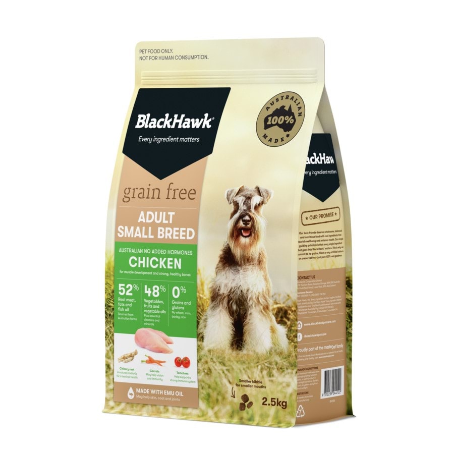 Black Hawk Grain Free Chicken Small Breed Dry Dog Food 7kg