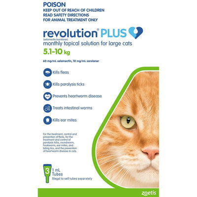 Revolution Plus for Large Cats 5.1-10kg