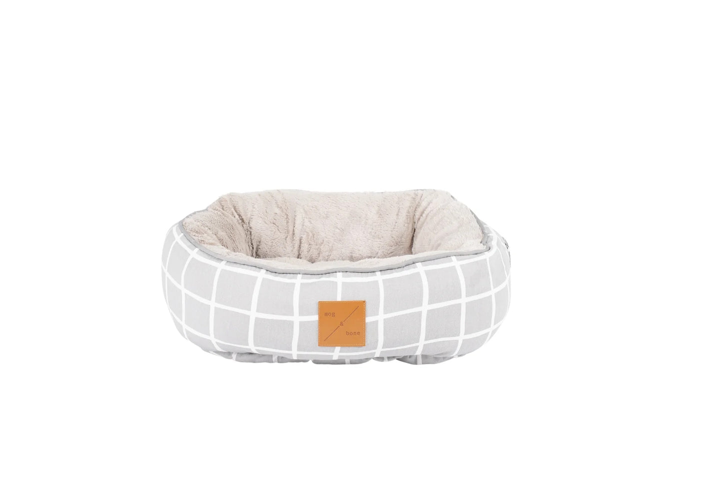 Mog & Bone Reversible Cat Bed - Grey Check Print