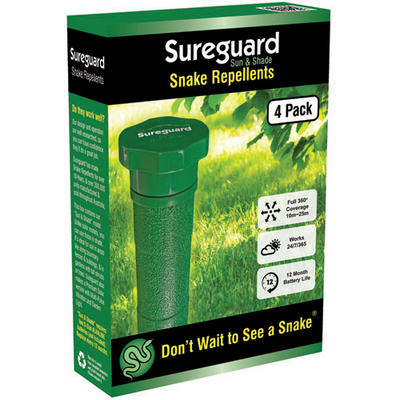 Snake Repellents for Sun and Shade - Battery Powered 4-PACK