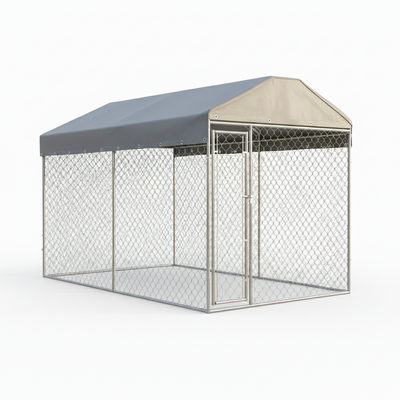Outdoor Dog Kennel with Roof 200x200x135 cm